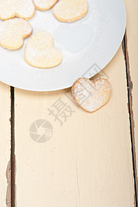心形短面包的情人节饼干 假期 浪漫 烘烤 爱图片