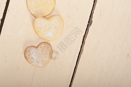 心形短面包的情人节饼干 爱 浪漫的 曲奇饼 可口 美丽的图片
