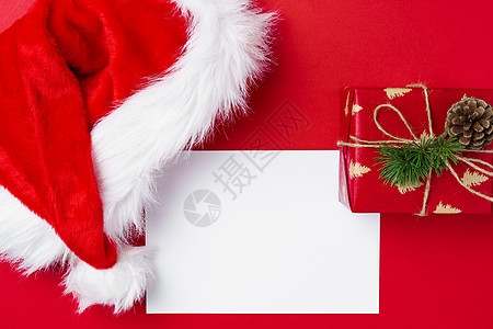 红色背景的贺卡圣诞模板 红背景 假期 红色的图片