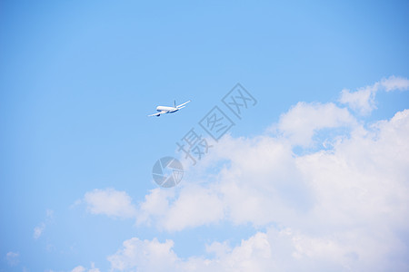 现代飞机 高的 运输 假期 速度 喷射 天空图片