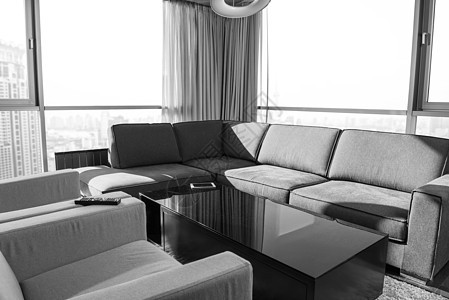 豪华客厅 舒适 房子 财产 家具 奢华 阳台 城市 扶手椅图片
