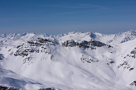 寒冬美丽的山地风景 雪 瑞士人 远足 法国 高山图片