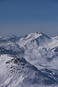 寒冬美丽的山地风景 寒冷的 法国 全景 假期 天气 旅游图片