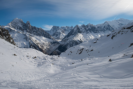 山区地貌 冬天 高的 全景 高度 顶峰 蒙特图片