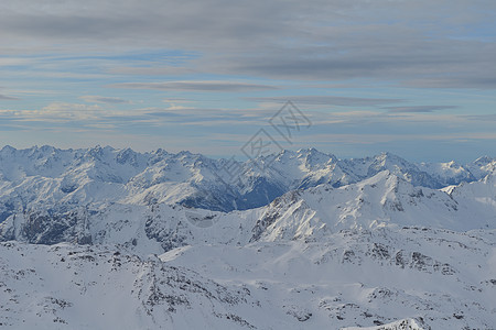 冬季山脉的广度景色 美丽的 假期 早晨 高山 远足 岩石图片