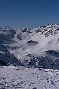 寒冬美丽的山地风景 云 冰川 滑雪 假期 冰图片