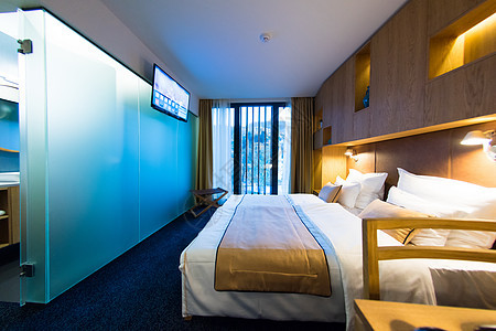 现代旅馆房间 酒店 家具 优雅 卧室 椅子 假期 旅行图片