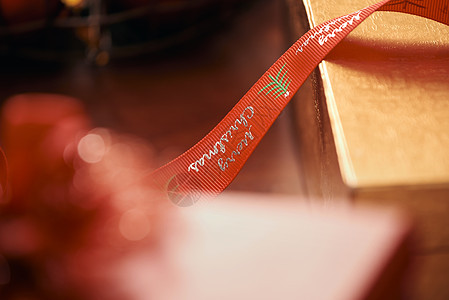 圣诞和新年礼物包装 手工制作的 家 红色的 盒子背景图片
