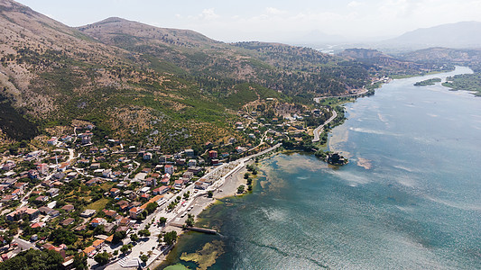 阿尔巴尼亚斯库德尔湖的视图图片