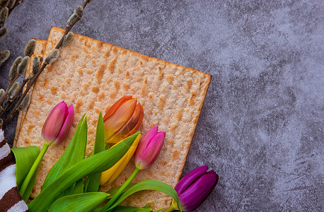 传统逾越节犹太节日面包仪式仪式祝福的犹太节日图片