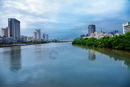 三亚市风蓝河和云景图片