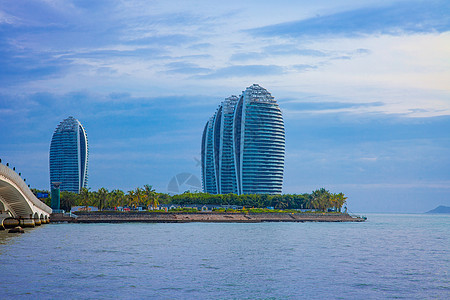 三亚凤凰机场中国海南三亚现代建筑旅馆展望组织 支撑 水背景