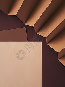 米色和棕色 A4 纸作为办公文具平铺 奢侈品牌平铺和品牌标识设计 用于模型 工作和创意 贵宾 办公室图片