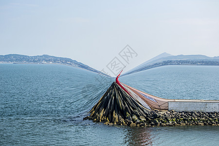 数字海边背景 Digital I说明 邀请函 海岸线图片