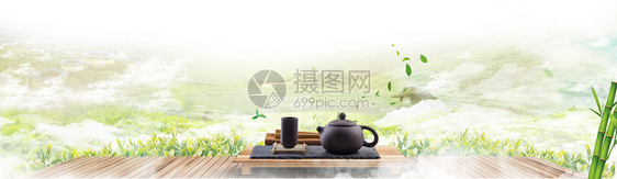 电商茶叶海报背景图图片
