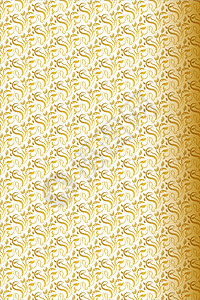 碎花图案金色装饰墙纸图案矢量素材设计图片