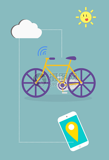 共享单车背景图片图片