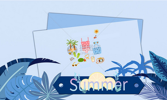 happy summer图片