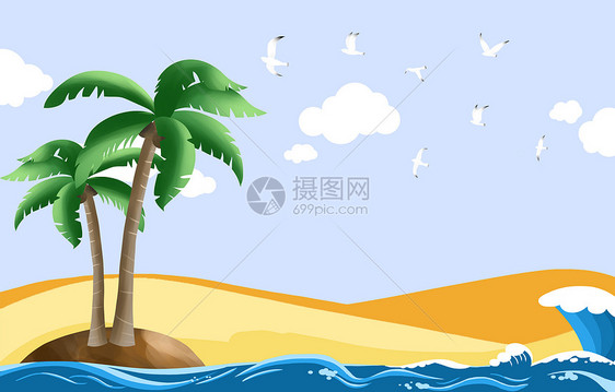 夏日海风图片