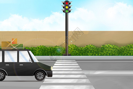 红绿灯交通知识设计图片
