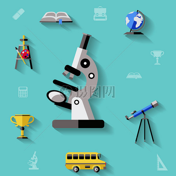 科学研究矢量图