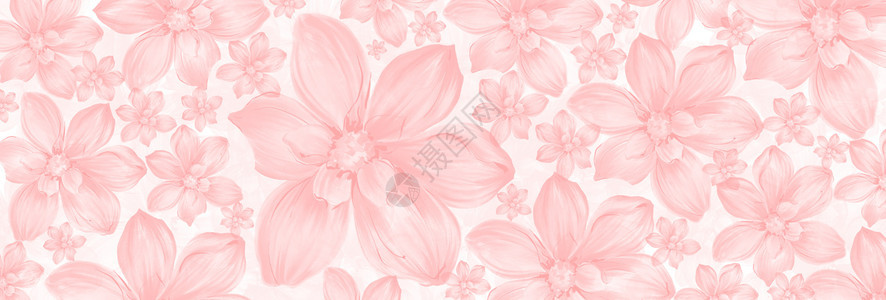 手绘粉色花朵背景背景图片