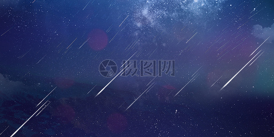 星空背景之流星雨图片