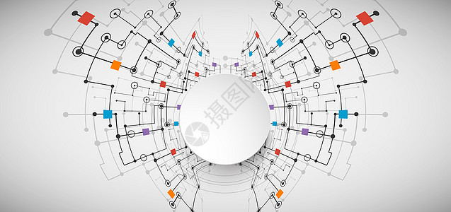 科技线条抽象背景图片