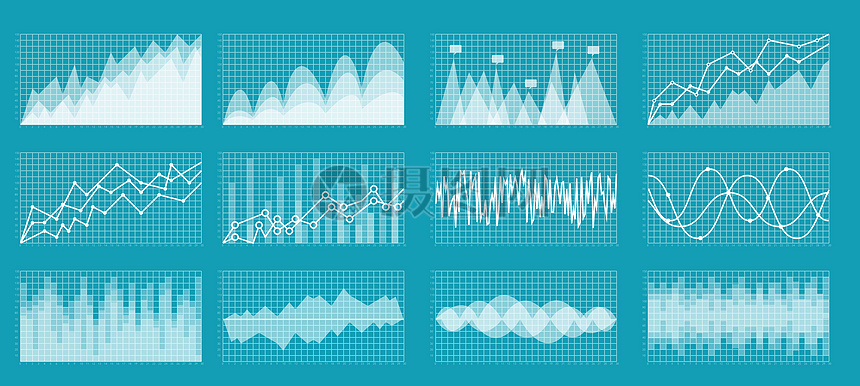 矢量大数据图表合集图片