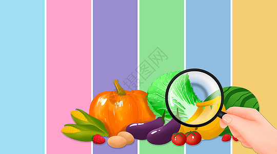 苹果猕猴桃彩色水果设计图片