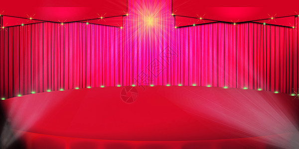 红色灯光舞台背景背景图片