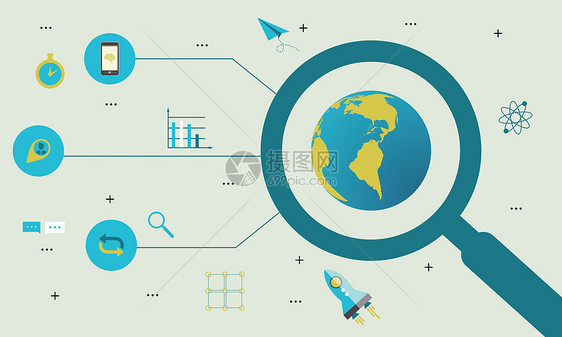 科技探讨矢量图片