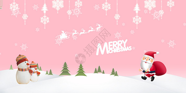 白色雪花圣诞树圣诞节设计图片