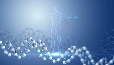 医疗科技基因链图片