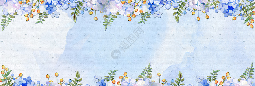 水彩花背景背景图片