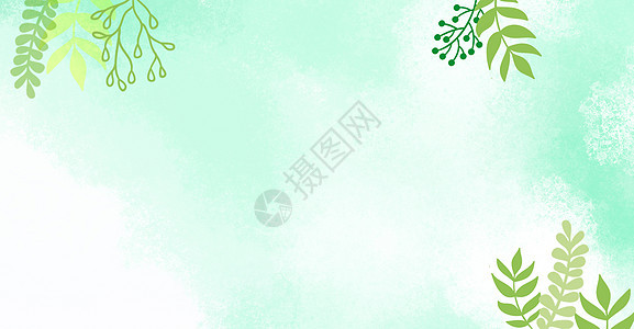 清新水彩花卉背景背景图片