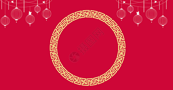 红色传统喜庆背景图片