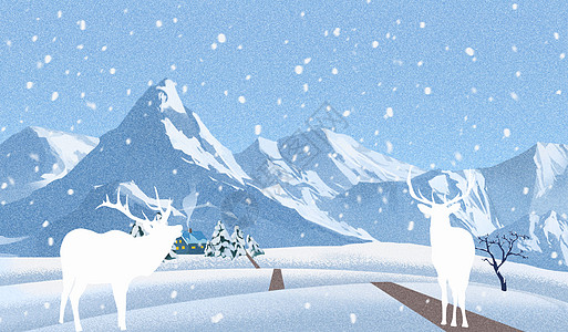 风光雪山夜空里的雪山设计图片