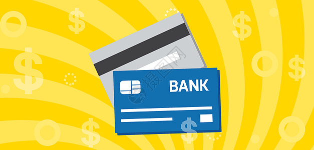 信用卡插画银行卡卡通高清图片