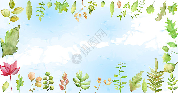 水彩花草图片 水彩花草素材 水彩花草高清图片 摄图网图片下载