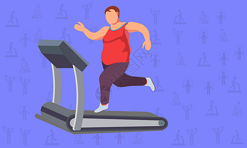 运动减肥坚持跑步高清图片