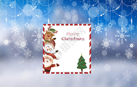 圣诞快乐新年快乐圣诞节贺卡设计图片