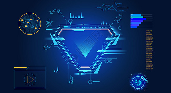 大数据背景信息模块高清图片