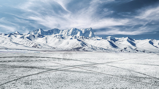 雪山背景3D高清图片素材