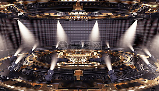 科技光效舞台背景图片