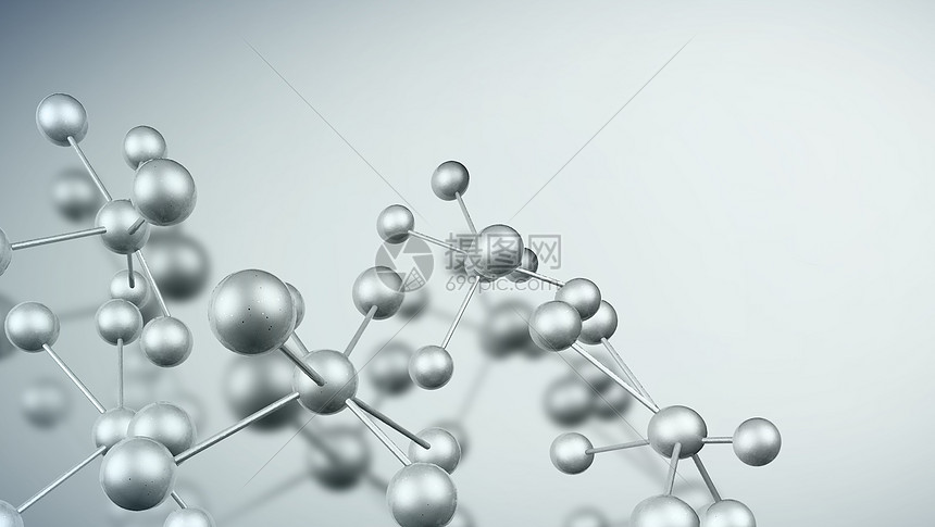 3D医疗分子背景图片