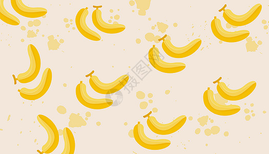 水彩香蕉背景图图片