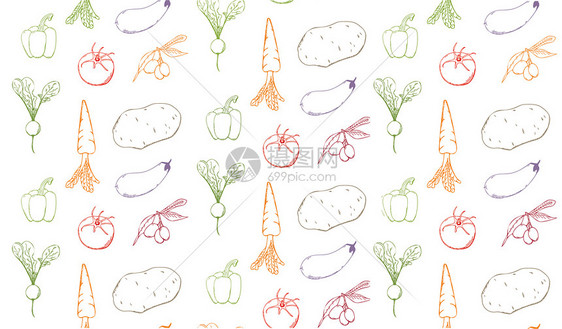 手绘水彩蔬菜图片