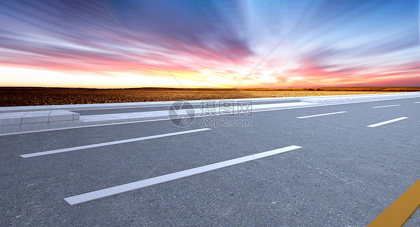 酷炫汽车公路背景图片