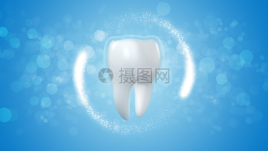 可爱气泡科技医疗牙齿背景设计图片